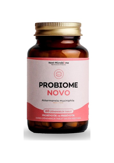 Probiome-novo Akkermansia Muciniphila İçeren Takviye Edici Gıda 60 Çiğneme Tablet