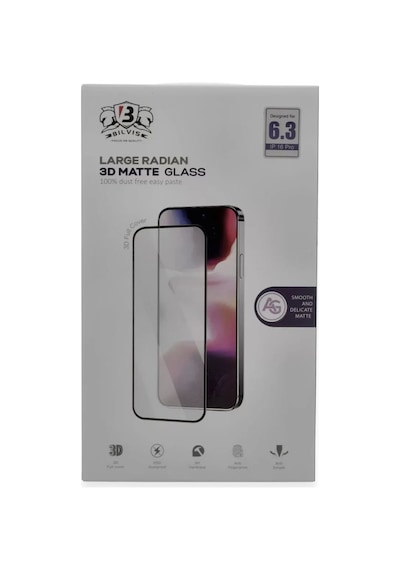 Apple İphone 16 Pro Max Bilvis 3d Mat Cam Ekran Koruyucu