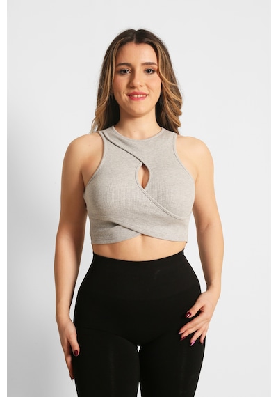 Nature The Brand Ntb Cleavage Rip Top Red Sarı