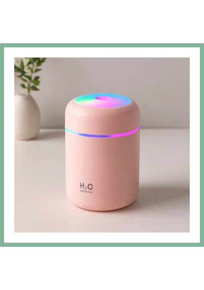 Bşkvirgo Mini Usb Hava Nemlendirici 300ml - Işıklı Taşınabilir Aroma Difüzör Bsk2026
