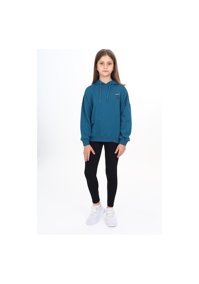 Toontoy Kids Toontoy Kız Çocuk 2'li Takım Baskılı Kapüşonlu Düşük Omuz Sweatshirt & Basic Düz Tayt Petrol Mavi Toontoy Kids Toontoy Kız Çocuk 2'li Takım Baskılı Kapüşonlu Düşük Omuz Sweatshirt & Basic Düz Tayt Petrol Mavi