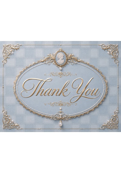 Vintage Gold Thank You Kartı 100 Adet Premium Paket Içi Teşekkür Kartı 8x5