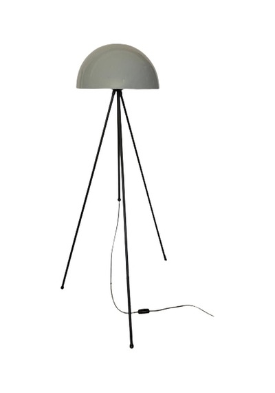Rsylight Retro Metal Dekoratif Siyah Gri 3 Ayaklı Köşe Lambası Lambader