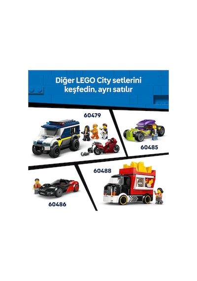 LEGO® City: LEGO Kamyonet 60500 - 6 Yaş ve Üzeri Çocuklar için 2 Minifigür İçeren Yaratıcı Oyuncak Yapım Seti (276 Parça)