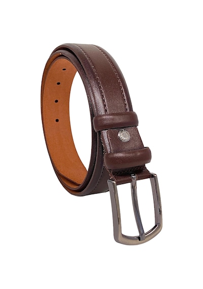 Süzer Deri Kahverengi Hakiki Deri Desenli 3.5 Cm.lik Klasik Kemer - 209-19 001