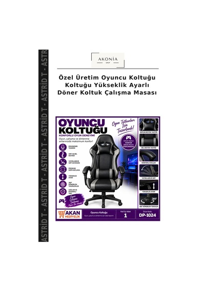 Özel Üretim Oyuncu Koltuğu Koltuğu Yükseklik Ayarlı Döner Koltuk Çalışma Masası Çok Renkli