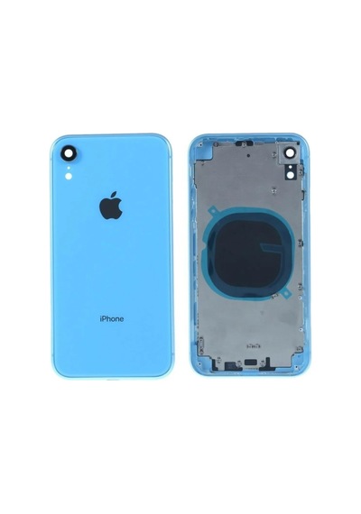 Iphone Xr A Kalite Boş Kasa Arka Kapak Mavi