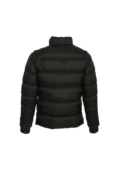 Erkek Siyah Termo Dolumlu Two Tone Rüzgar Ve Su Itici Slim Fit Mont Ncs Jeans 4990-Siyah