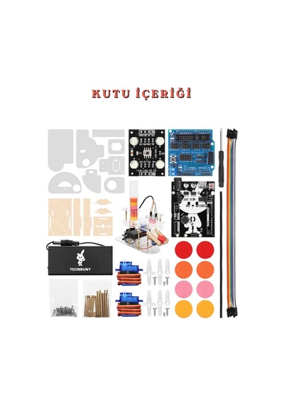 Programlanabilir Renk Ayırıcı Robot Kiti Arduino Uyumlu Robotik Ve Stem Eğitim Deney Seti
