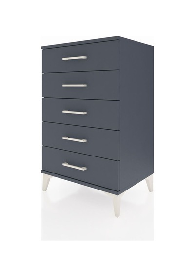 Hyperion Komodin 5 Çekmeceli 60x44x96 Antrasit-antrasit Antrasit