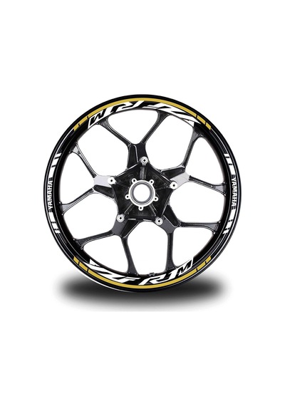 Koyu Sarı Yamaha R1m Jant Sticker Etiket