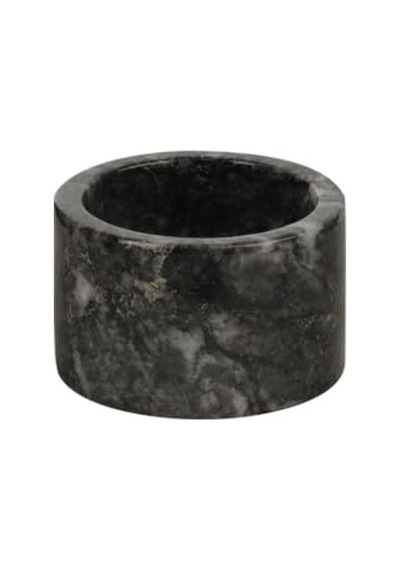 Mermer Baharatlık 6x10 Cm Mermer Tuzluk Biberlik Dekoratif Baharatlık Siyah Diğer