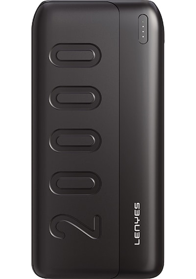Lenyes PX235P 10 W 20000 mAh Led Işık Göstergeli Taşınabilir Powerbank Siyah