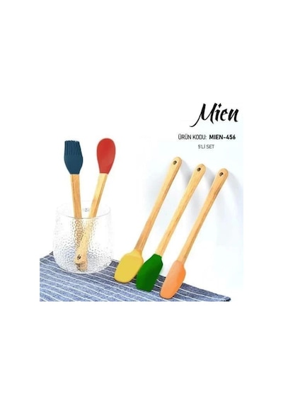 Mien Men456 Silikon Spatula Set 5 Li