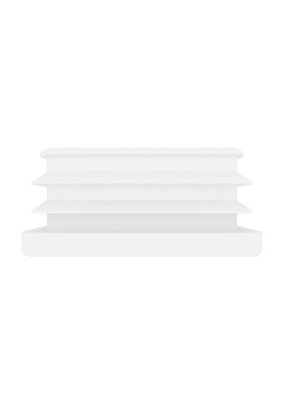 Cateksss 50x50 Mm Profil İçin Kademeli İçe Geçme Profil Tapası, Profil Kapak, Profil Tapa Beyaz - 35 Li Paket