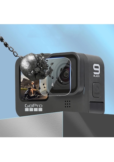 Gopro Hero 9-10-11-12 Black Aksesuar Seti-Su Geçirmez Kılıf-Temperli Cam-Çanta-Silikon Kılıf