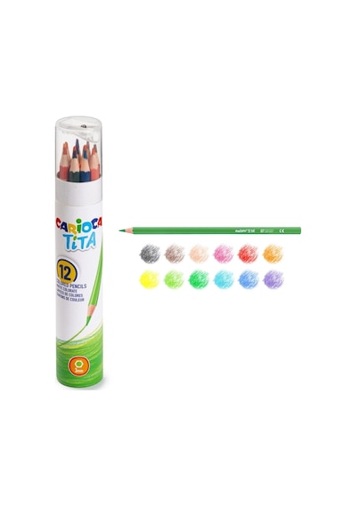 Carioca Tita Metal Tüp Kuru Boya Kalemi 12'li
