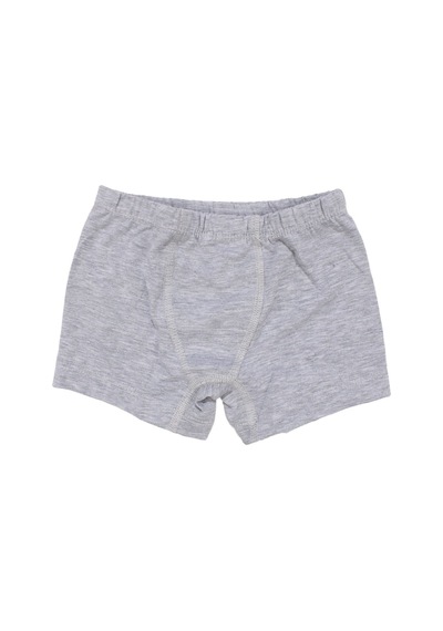 Bebegen Erkek Çocuk Gri Lastikli Düz Renk Boxer Çok Renkli