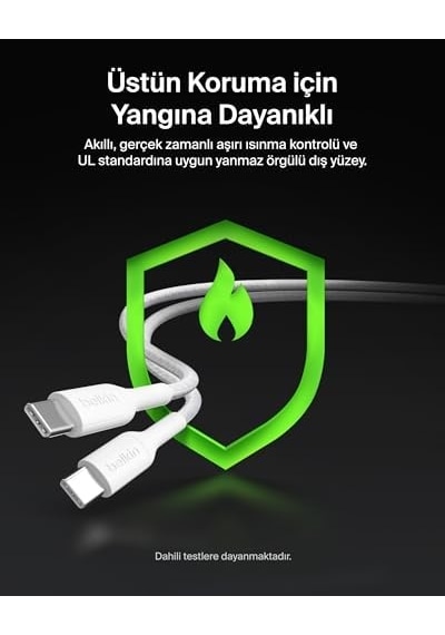 Pro 2 Si 1 Arada 140 W Usb-c - Usb-c Şarj Kablosu, Örgülü Çift Şarj Kablosu, Akıllı Güç Paylaşımı İle Hızlı Şarj, Macbook, İphone, İpad, , Pixel Ve Daha Fazlası İçin, Beyaz
