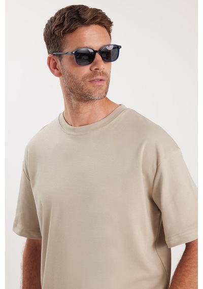 Tudors Unisex Oversize Geniş Kesim %100 Pamuk Yumuşak Dokulu Basic Bisiklet Yaka Taş Tişört-35177 Taş Tudors Unisex Oversize Geniş Kesim %100 Pamuk Yumuşak Dokulu Basic Bisiklet Yaka Taş Tişört-35177 Taş