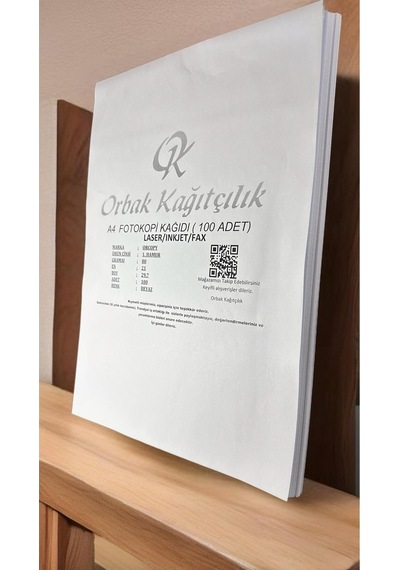 Fotokopi Kağıdı A4 80gr 100 Adet