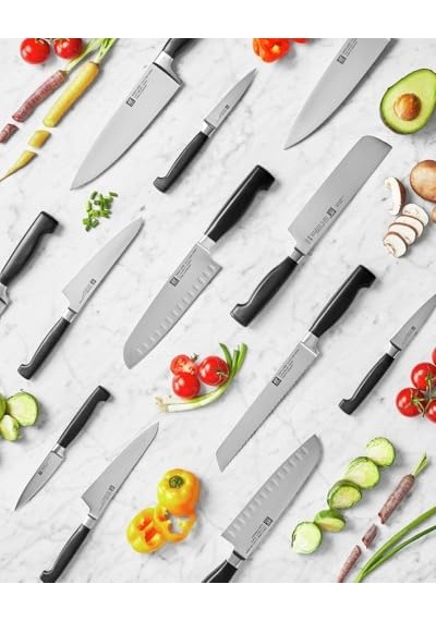 Starsantoku Bıçağı 18 Cm Oluklu Kenar Çok Renkli