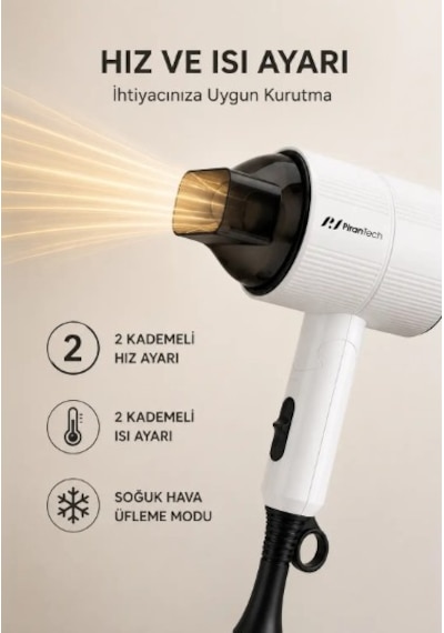 Pirantech Saç Kurutma Makinesi Ks-2969