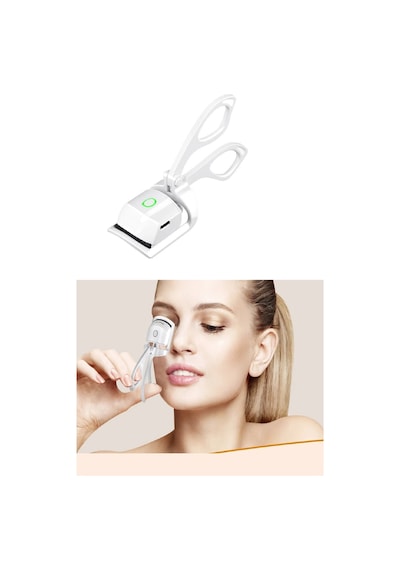 Silikon Uçlu Elektrikli Kirpik Kıvırıcı 2 Sıcaklık Modlu Usb Şarjlı Kolay Rimel Kirpik Bigudisi