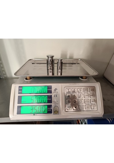60 Kg Terazi-pilli Ve Şarjlı-fiyat Hesaplama Ve Sayım-metal Panel