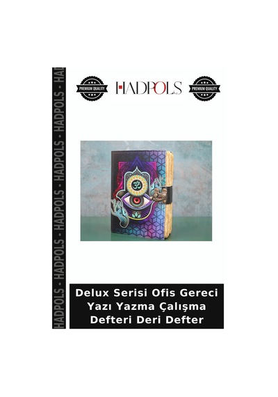 Delux Serisi Ofis Gereci Yazı Yazma Çalışma Defteri Deri Defter Çok Renkli