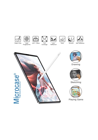 Apple Uyumlu iPad  Pro 12.9 2022 M2 Paper Like Kağıt Hissi Mat Film - AL3289