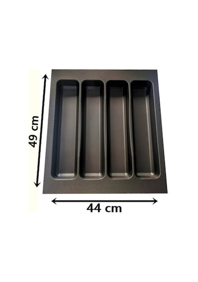 Almital 44x49 Mikro Kabartma Desenli Antrasit Kepçelik En 40