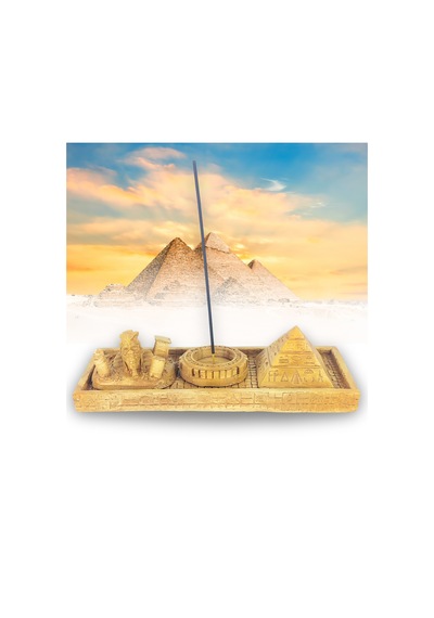 Antik Mısır Sphinx Piramit Çubuk Tütsülük Ve Tealight