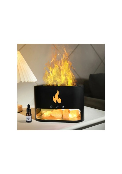 3d Alevli Oda Hava Nemlendirici Himalaya Tuzlu Aroma Difizör 250 Ml Ultrasonik Koku Cihazı