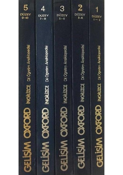 Gelişim Yayınları - Oxford İngilizce Dil Öğretim Ansiklopedisi Ciltler 1-2-3-4-5 Tam Cilt Takım