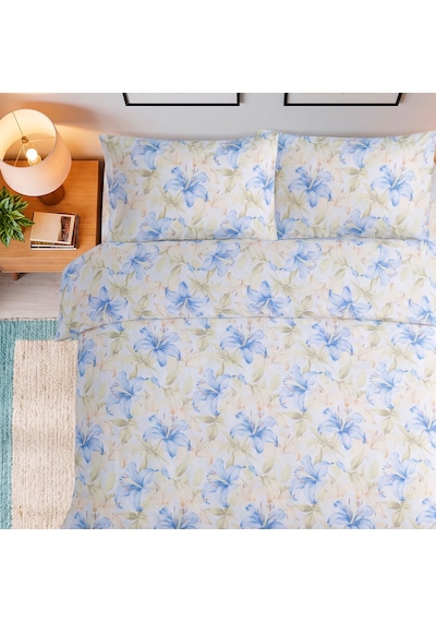 Aryıldız Home Lilyum %100 Pamuk Tek Kişilik Nevresim Takımı Renkli