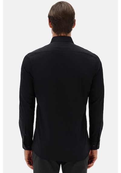 Twn Slim Fit Siyah Düz Gömlek 5ef02ee44343m Çok Renkli