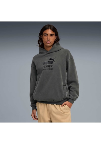 Puma X Represent Erkek Kapüşonlu Sweatshırt 632542 97 Gri
