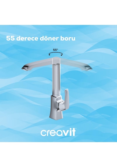 Creavit Avangart Mutfak Armatürü Krom Bt.ag8500