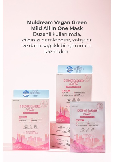 Muldream intense Barrier Mask Kağıt Yüz Maskesi 25 ML