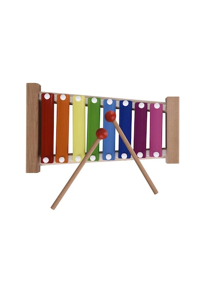 Zuzu Toys Ksilofon Ahşap Selefon 8 Nota 8 Ton 25 CM 8 Tuşlu