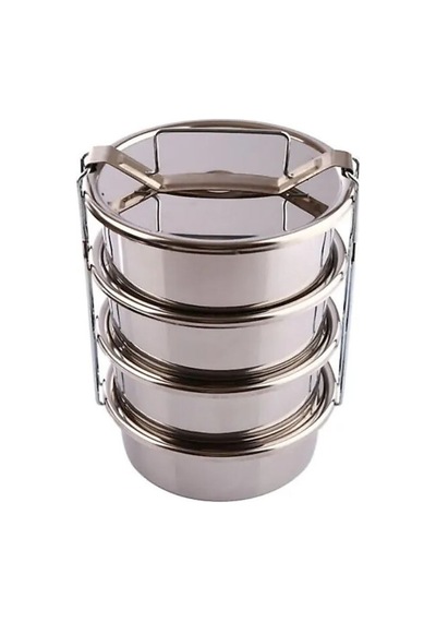 Sefer Tası 4 Lü Paslanmaz Çelik Tek Kişilik 12X6 Cm 3 Lü Kullanım