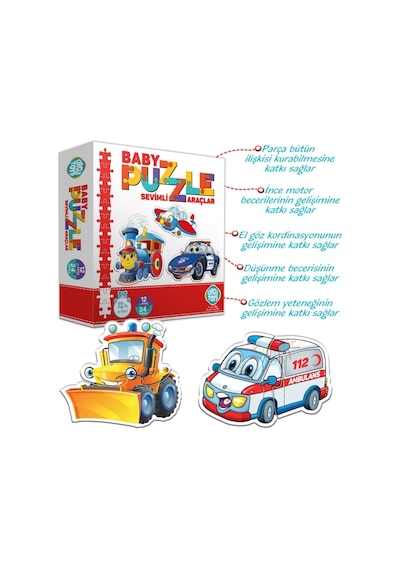 12-36 Ay Eğitici Puzzle Set (2 ve 3 Parçalı)