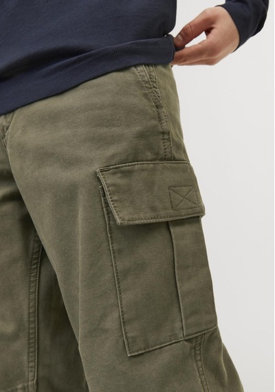 Jack & Jones Çocuk Yandan Cepli Kargo Pantolon- Kane 12258383 Olive Night Siyah