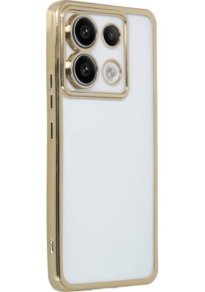 Xiaomi Redmi Note 13 Pro 4g Kılıf Razer Lensli Silikon - Gold -