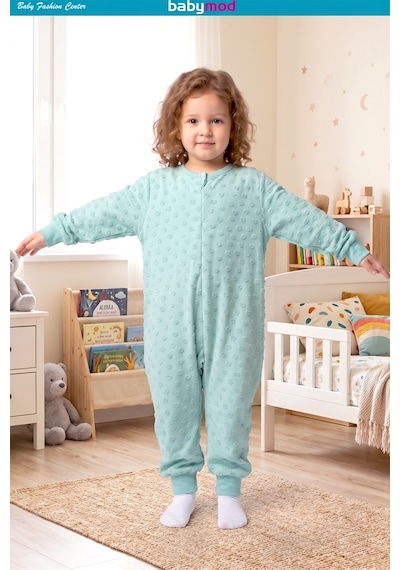 Babymod 1.5 Tog Kız Erkek Çocuk Pamuklu Uyku Tulumu Yeşil
