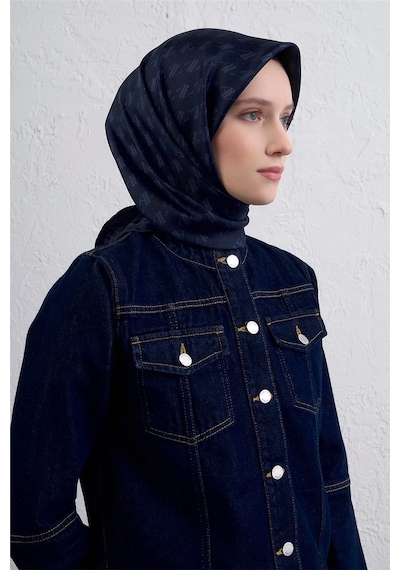 Armine Sura İpek Eşarp -2025/2026 -9412 Lacivert