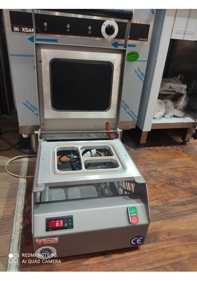 Makropack 3 Gözlü Paslanmaz Tabak Kapatma Makinesi