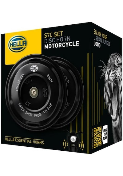Hella S70 Motosiklet Korna Seti 12v 460 Hz 2li