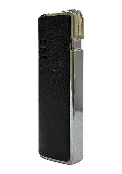 Mat Siyah Pürmüzlü Gazlı Metal Çakmak 109458